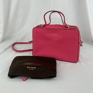 Kate Spade Bright Pink Structured Briefcase Crossbody Bag Cedar Street Joyce Bag